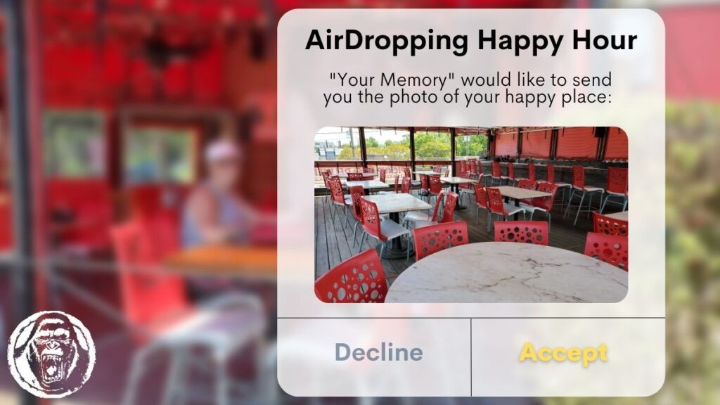 AirDropping Happy Hour