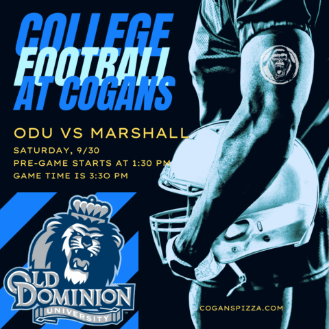 ODU vs Marshall Football Game @ Cogans, 9/30