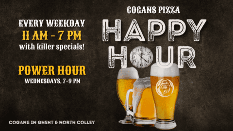 Beat Workday Blues with Happy Hour & Power Hour at Cogans!