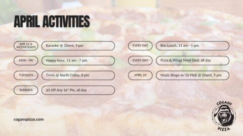 April 2025 Activities @ Cogans