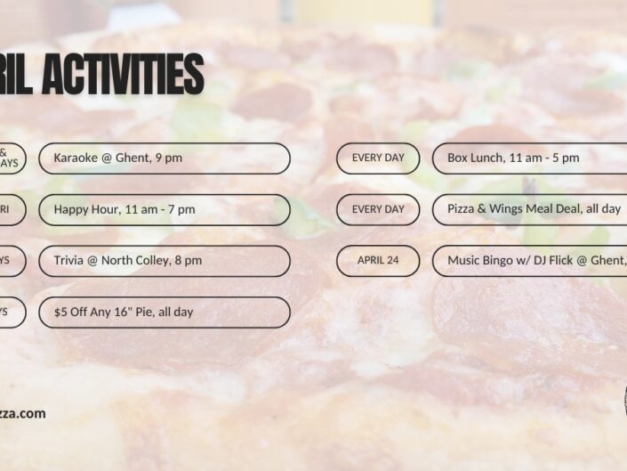 April 2025 Activities @ Cogans