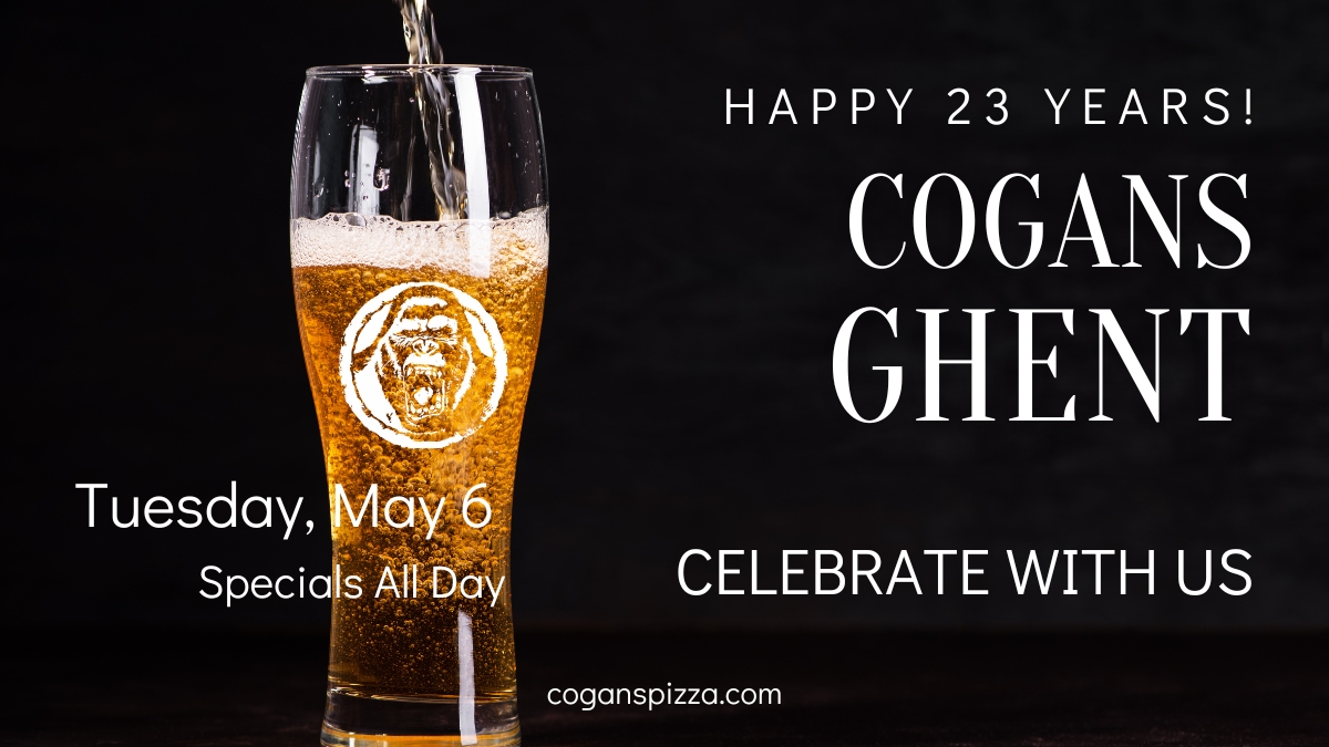 Cogans Pizza Ghent birthday 2025